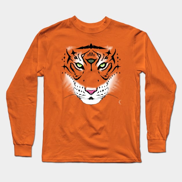 Third Eye of the Tiger Long Sleeve T-Shirt by ConstellationPublishing